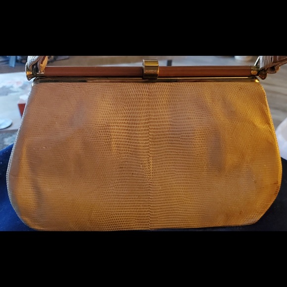Lizard Skin taupe bag - Picture 1 of 16